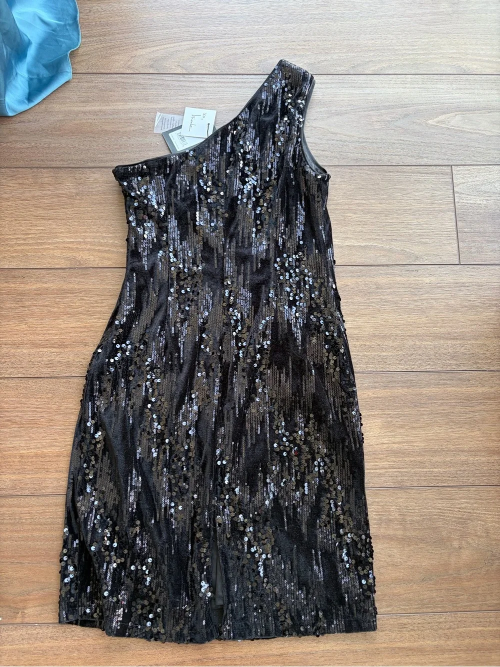 Nicole Miller Black Sequin Top